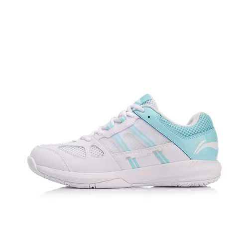 LINING Protector Badminton Shoes Women's Low-Top White/Blue