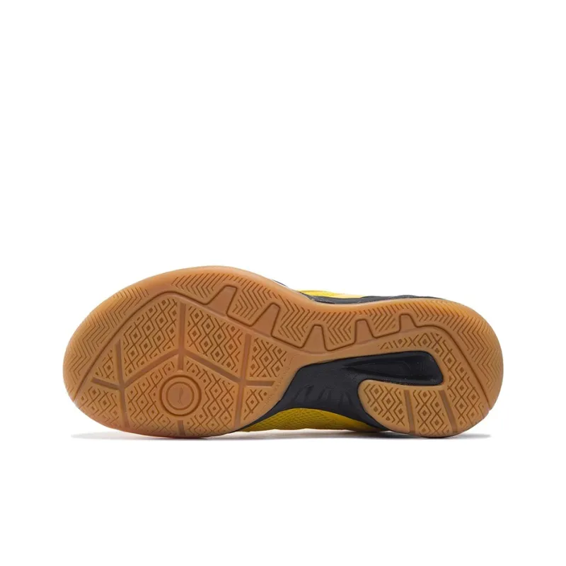 LiNing Cushioning Breathable Abrasion Resistant Slip Resistant Low Top Badminton Shoes Men's Yellow-6