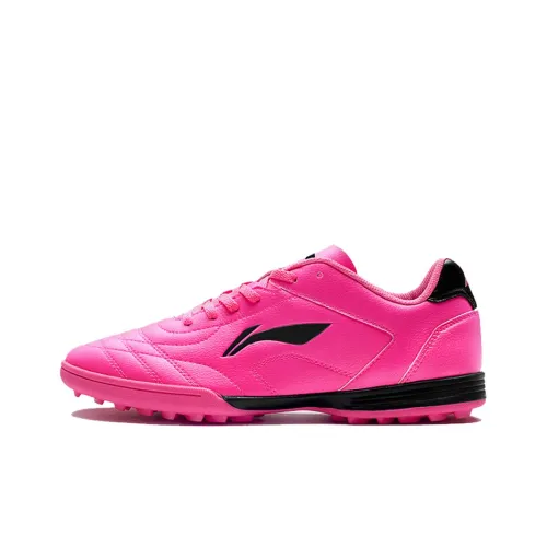 LINING Soccer Shoes Men Low-Top Neon Fruit Pink/New Basic Black