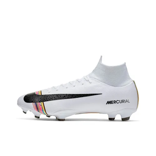 Nike Mercurial Superfly 6 Soccer Shoes Men Mid-Top White