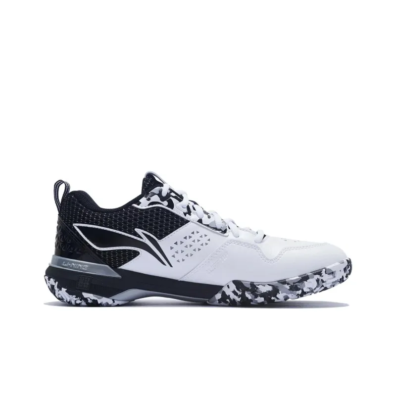 LiNing Blade Pro Anti Slip Wear Resistant Low Top Badminton Shoes Unisex White Black-1