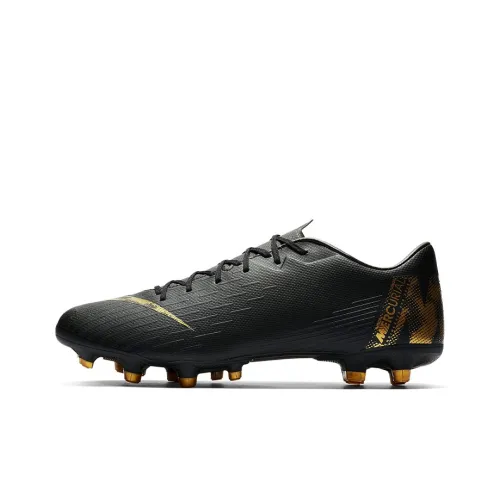 Nike Mercurial Vapor 12 Soccer Shoes Men Low-Top Black/Gold