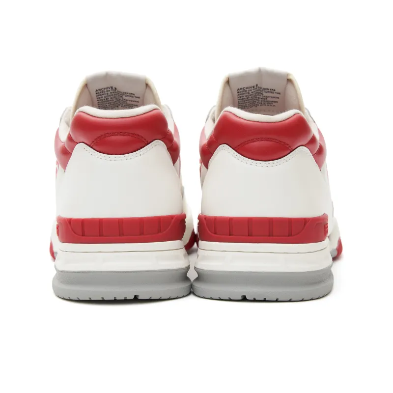 AVIA 855 Series Anti Slip Wear Resistant Low Top Vintage Basketball Shoes Men's White Red-4