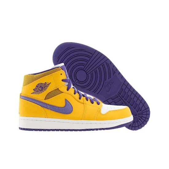 Jordan 1 Mid Lakers-4