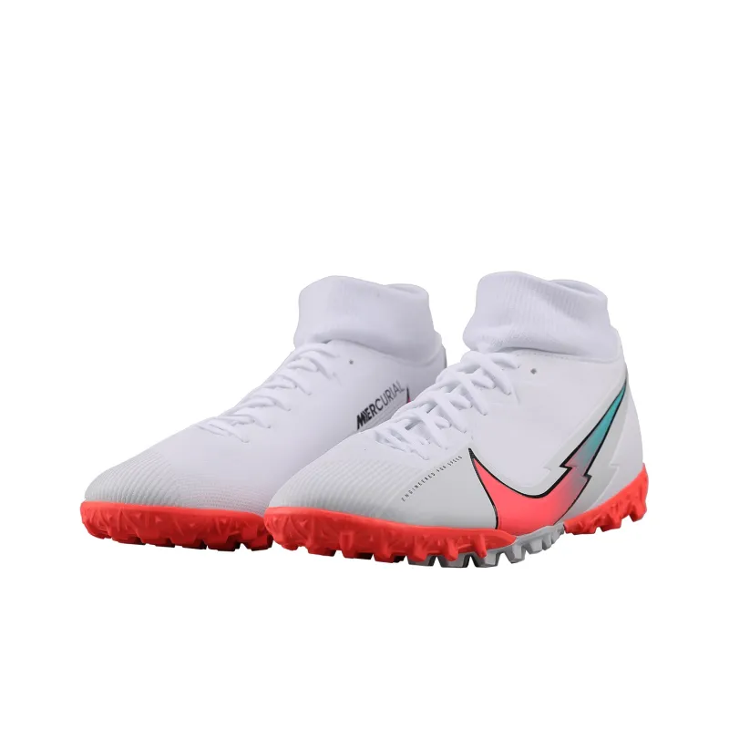 Nike Mercurial Superfly 7 Academy Tf White Crimson Jade-2