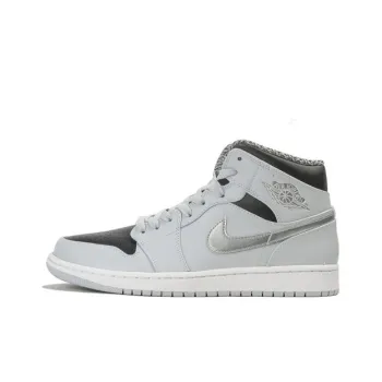 JORDAN 1 Mid Pure Platinum Metallic Silver