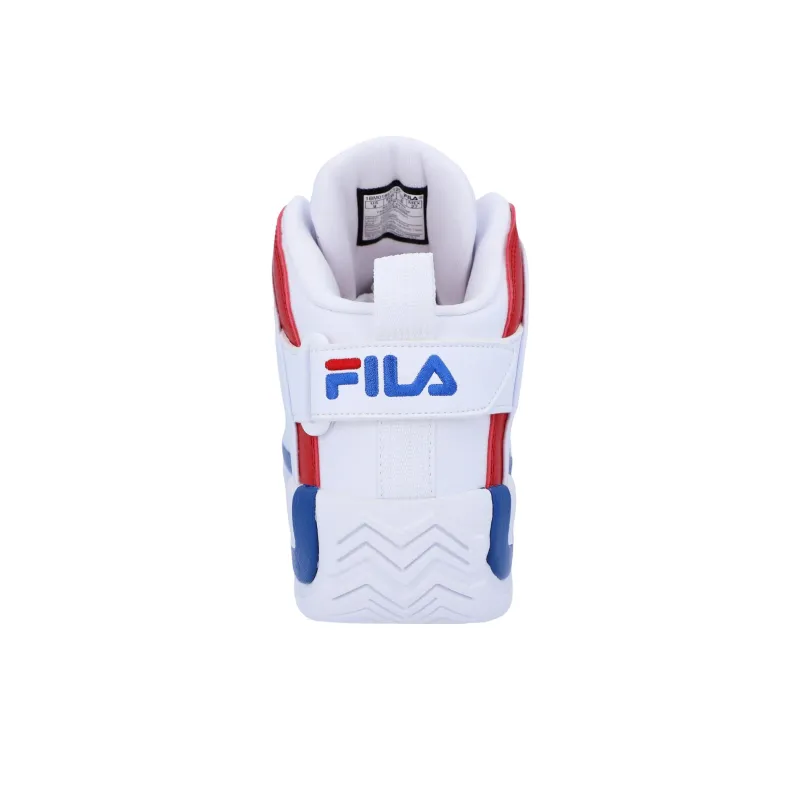 FILA Grant Hill 2 Vintage Basketball Shoes Unisex Mid Top White/Red/Blue-4