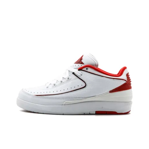 Jordan 2 Retro Low White Varsity Red