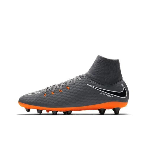 Nike Hypervenom Phantom 3 Soccer Shoes Men Mid-Top Gray/Black