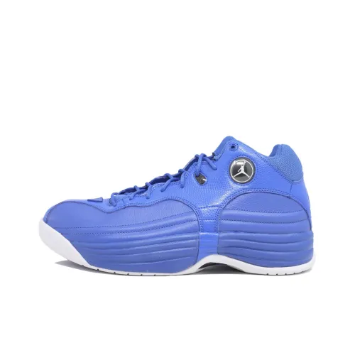 Jordan Jumpman Team I Vintage Basketball Shoes Men Mid-Top Sports Style Blue