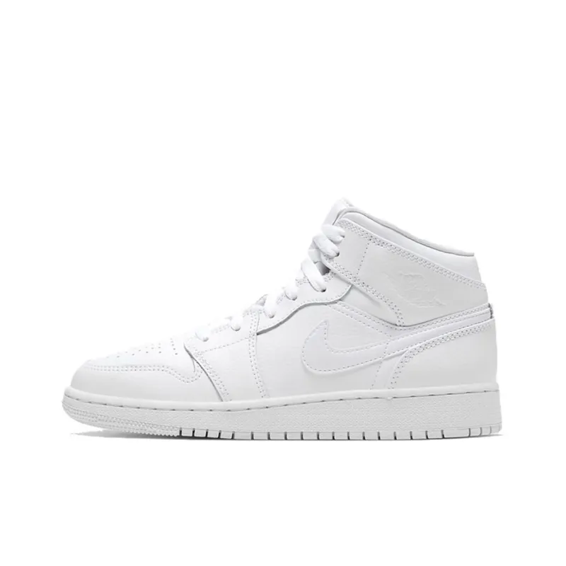 JORDAN 1 Mid Triple White 2020 GS-0