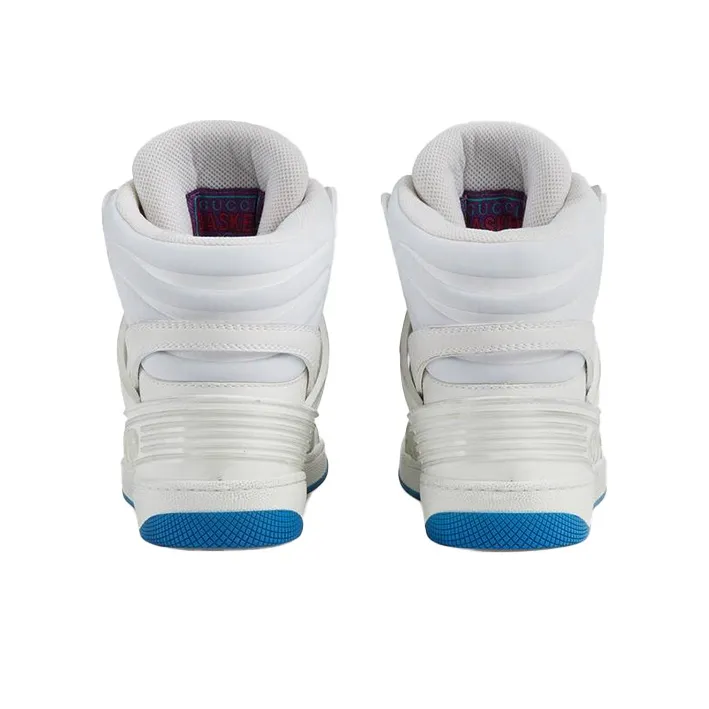 GUCCI Women's Basket High Sneaker 'White Blue' Women's-3