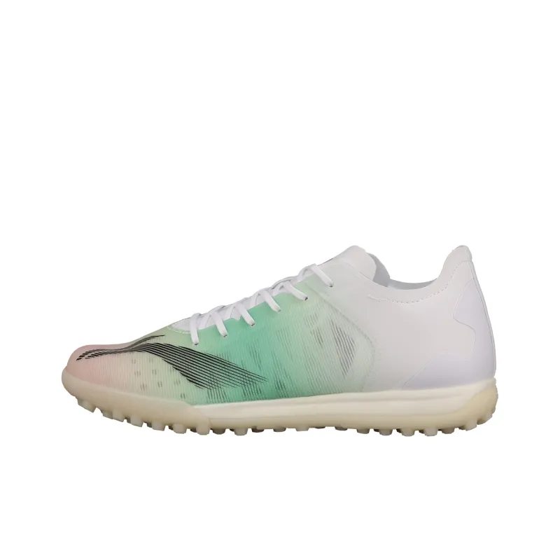 LiNing Sportlife Slip-Resistant Breathable Soccer Shoes Men's Orange/Green/White-0