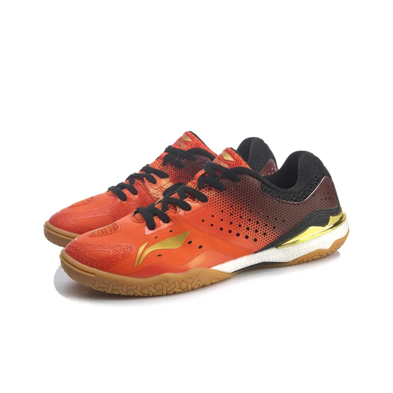 LINING National Team Professional Table Tennis Men's Shoes - Qilin | Red/Black-2