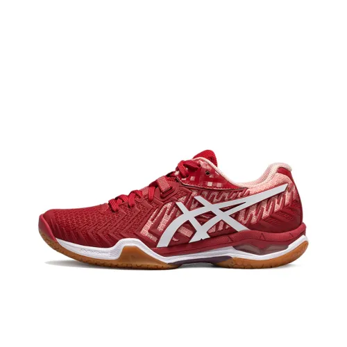 Asics Court Control FF 2 Badminton Shoes Women's Low-Top Red/White