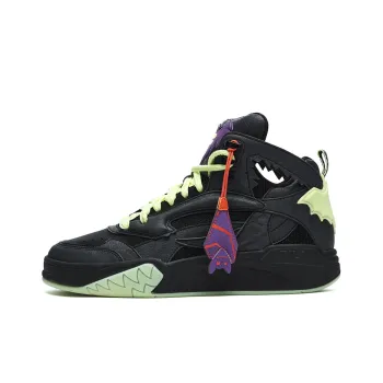 FILA FUSION DESPERADO Outlaws Collection Mid Top Vintage Basketball Shoes Men's Black Purple