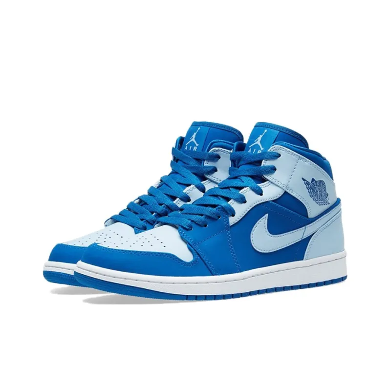 Jordan 1 Retro Mid Team Royal Ice Blue-2