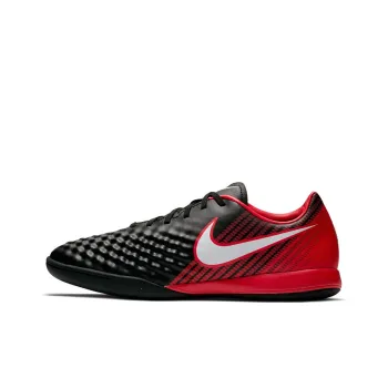 Nike Magista Onda II IC/IN Cushioning Anti-Slip And Wear-Resistant Soccer Shoes Men's Black Red