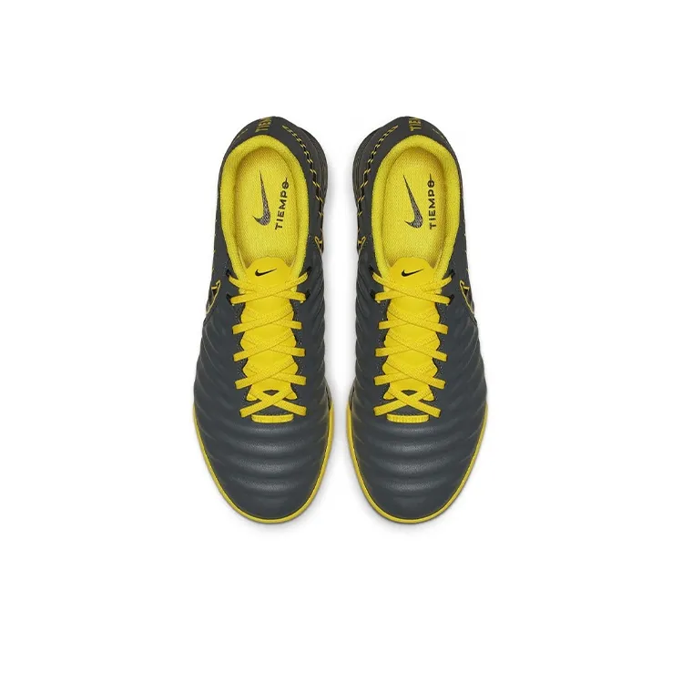 Nike Tiempo Legend 7 Soccer Shoes Men Low-Top Gray/Black/Yellow-3