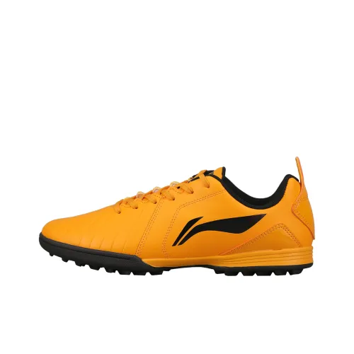 LINING Iron Soccer Shoes Men Low Top Orange Yellow