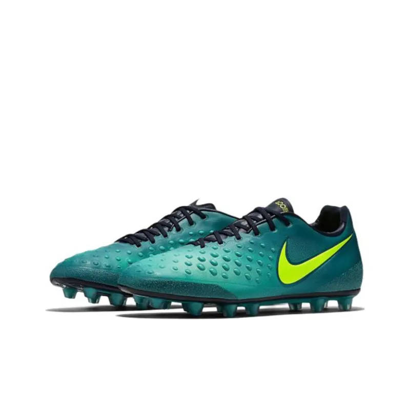 Nike HG Rubber Short Studs Cushioning Anti-Slip And Wear-Resistant Soccer Shoes Men's Turquoise-1
