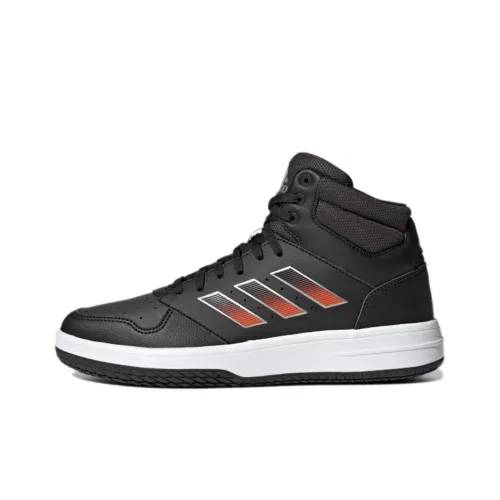 Adidas Gametalker Vintage Basketball Shoes Men High-Top Charcoal Black