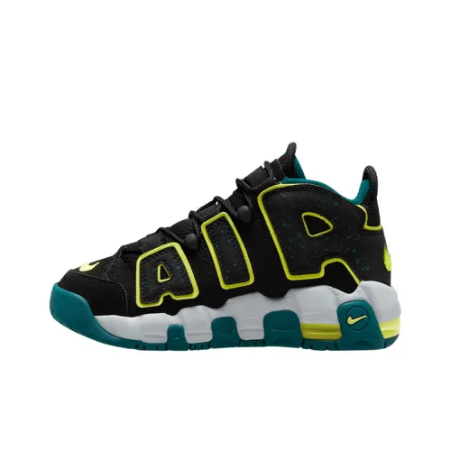 Nike Air More Uptempo Low 'Black Geode Teal' (GS)