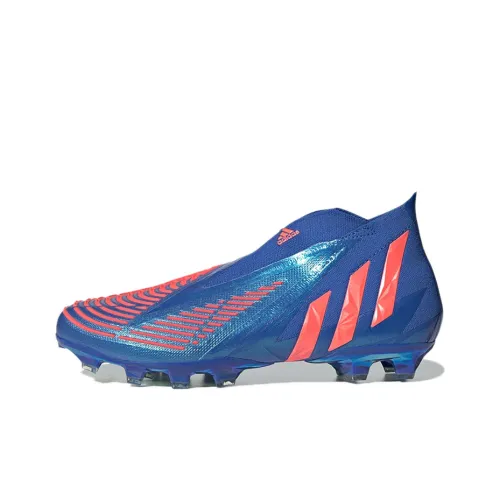 Adidas PREDATOR EDGE Soccer Shoes Men Low-Top Blue/Bright Orange