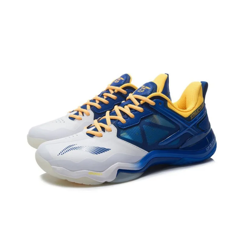 LiNing OP Cushioning, Slip Resistant, Abrasion Resistant Support Low Top Badminton Shoes Men's Blue-2
