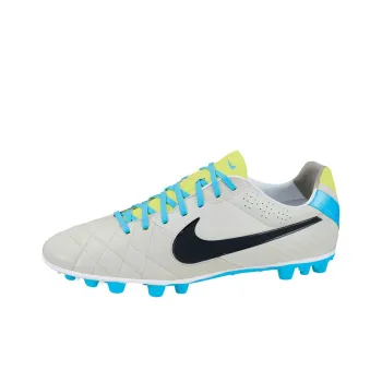 Nike Tiempo Legend AG Rubber Short Studs Non slip Wear resistant Impact resistant Soccer Shoes Men's White Black Blue