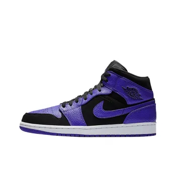 Jordan 1 Mid Black Dark Concord