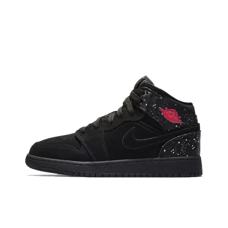 Jordan 1 Mid GS Black Rush Pink-0