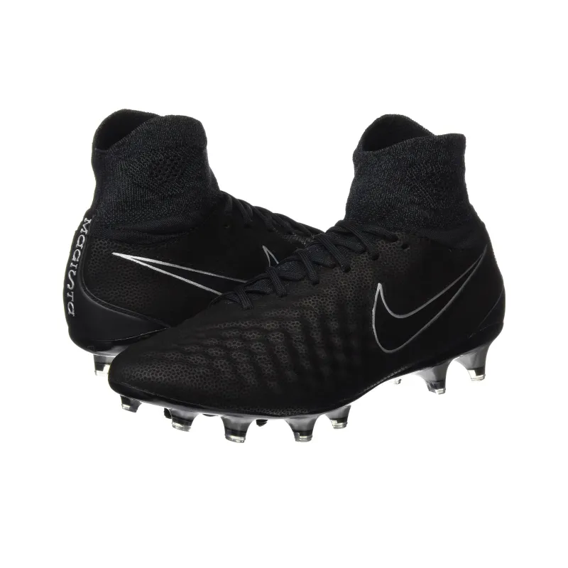 Nike Magista Obra 2 Soccer Shoes Men High-Top Black/Silver-2