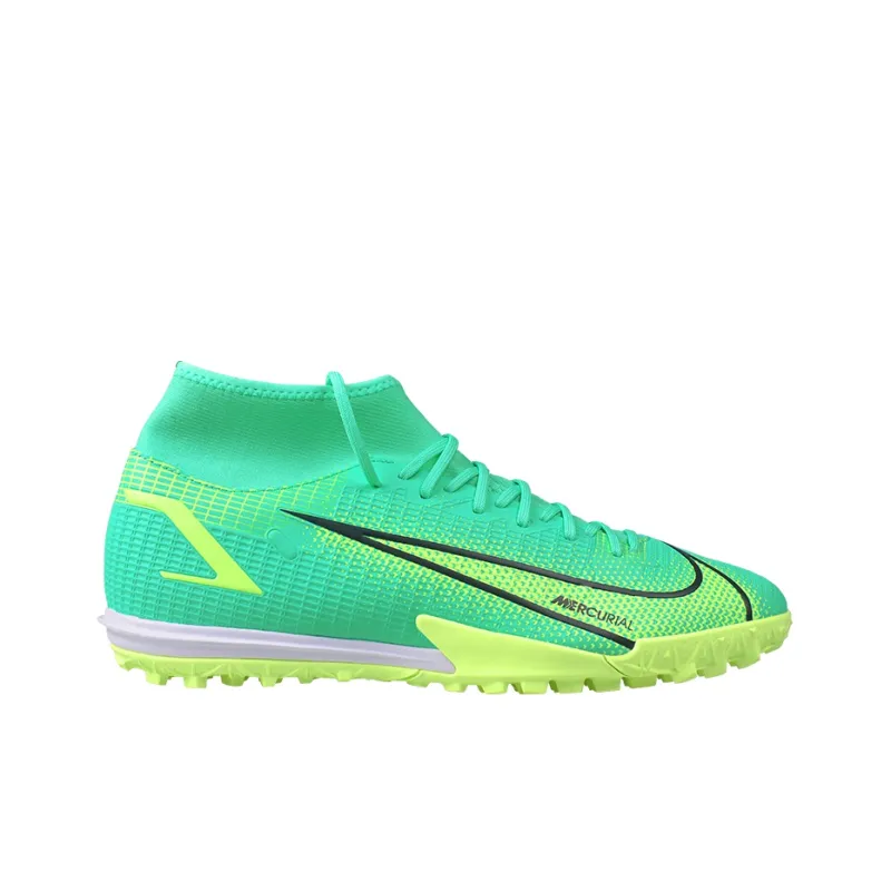 Nike Mercurial Superfly 8 Academy Tf Turf Soccer Shoes 'Blue Neon Green'-3
