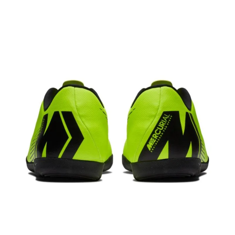 Nike Mercurial Vapor 12 IC/IN Indoor Cushioning Anti-Slip And Wear-Resistant Soccer Shoes Men's Green Black-4