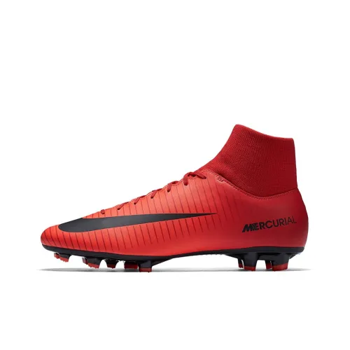 Nike Mercurial Victory Soccer Shoes Men High-Top Red/Black