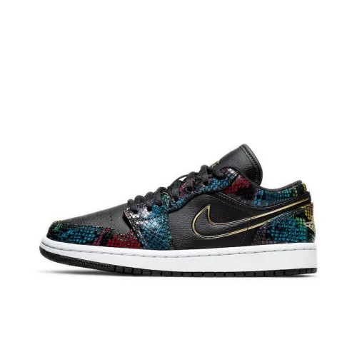 Jordan 1 Low Multicolor Snakeskin 2020 Women's