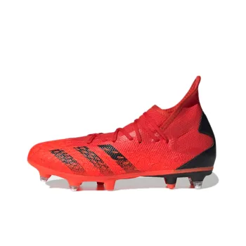 Adidas Predator Freak .3 MG Rubber Short Studs Artificial Ground Slip-Resistant Breathable Soccer Shoes Men's Red Black