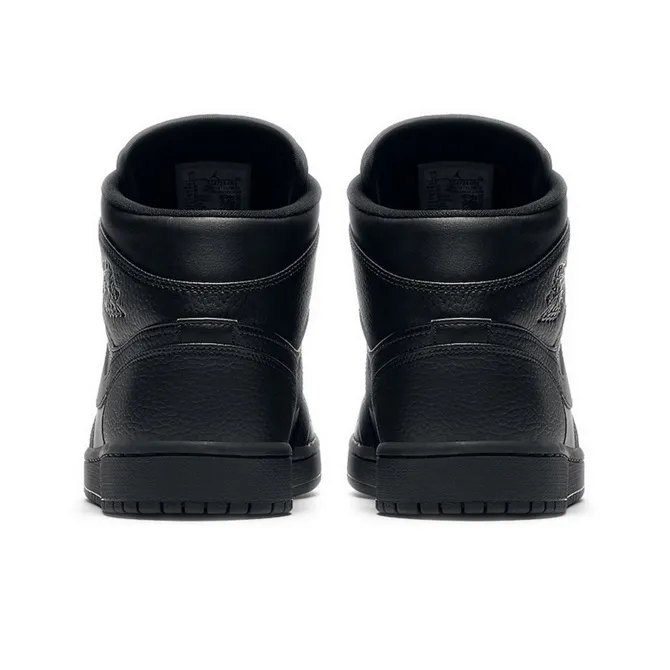 Jordan 1 Mid Triple Black-3