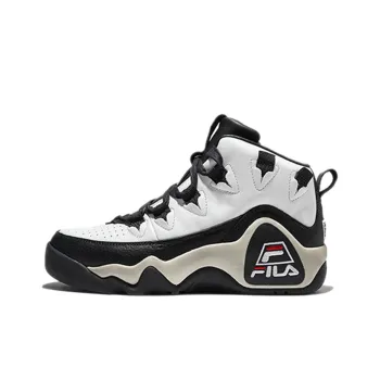 FILA Grant Hill 1 High Top Vintage Basketball Shoes Unisex Black White Korean Style