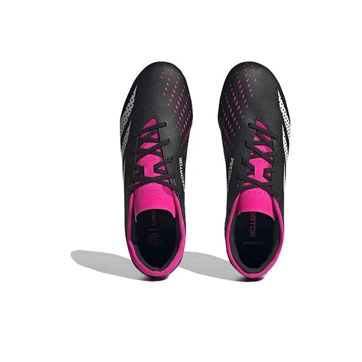 Adidas Predator Accuracy.3 Low Fg Core Black Cloud White Team Shock Pink-4