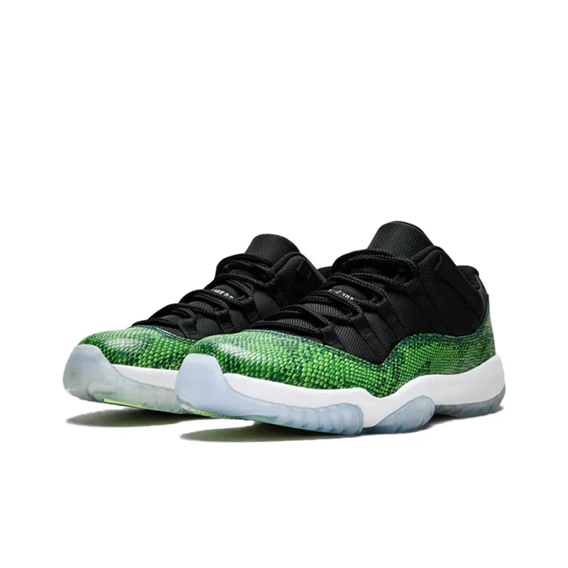 Jordan 11 Retro Low Green Snakeskin-3