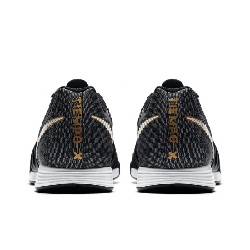 Nike Tiempo IC/IN Indoor Cushioning Anti-Slip And Wear-Resistant Soccer Shoes Black-4