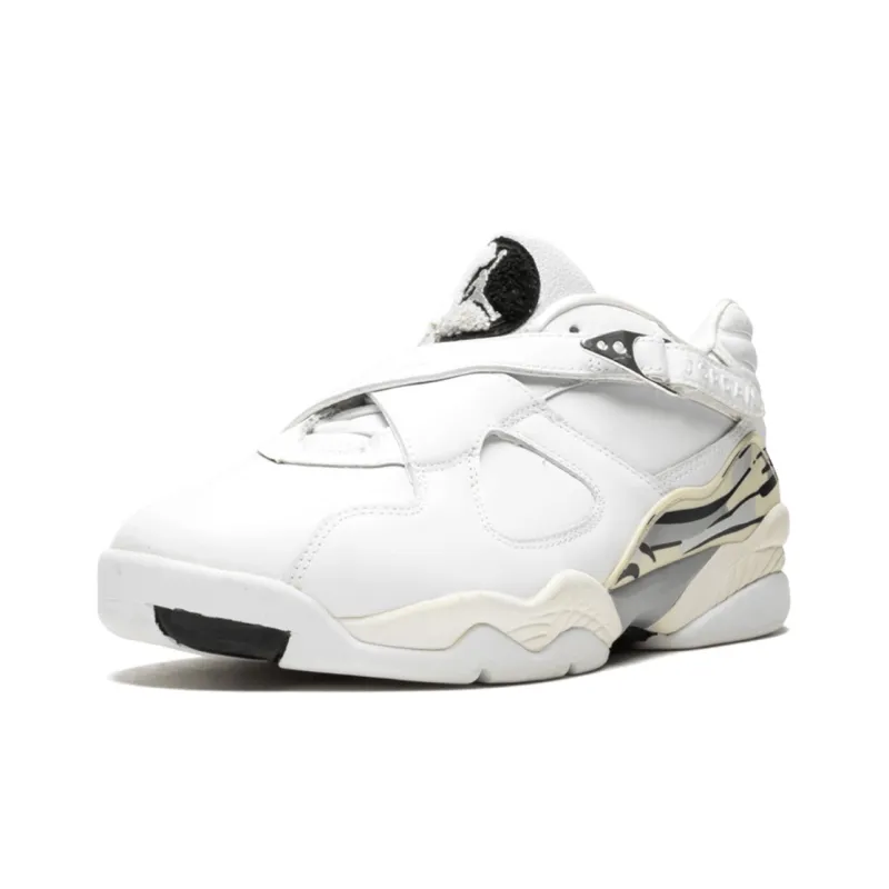 Jordan 8 Retro Low White Metallic Silver-2