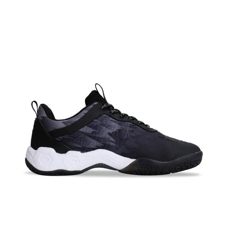 KUMPOO Badminton Shoes Unisex Low Top Black-1