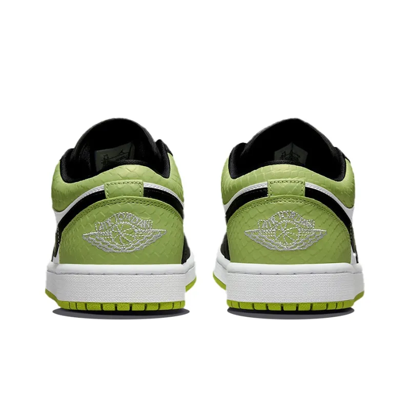 Jordan 1 Low Snakeskin Vivid Green Women's-4