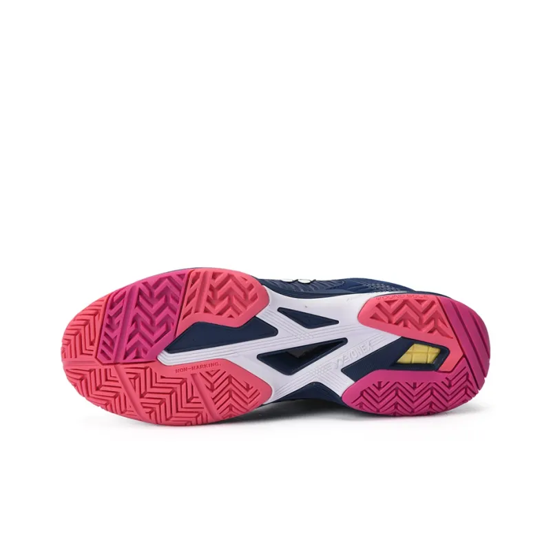 YONEX Badminton Shoes Women's Low Top Pink/Dark Blue-3