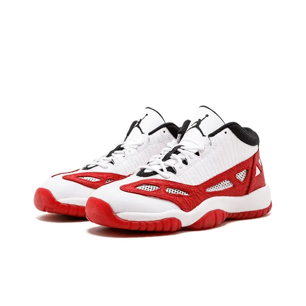 Jordan 11 Retro Low IE White Gym Red GS-2