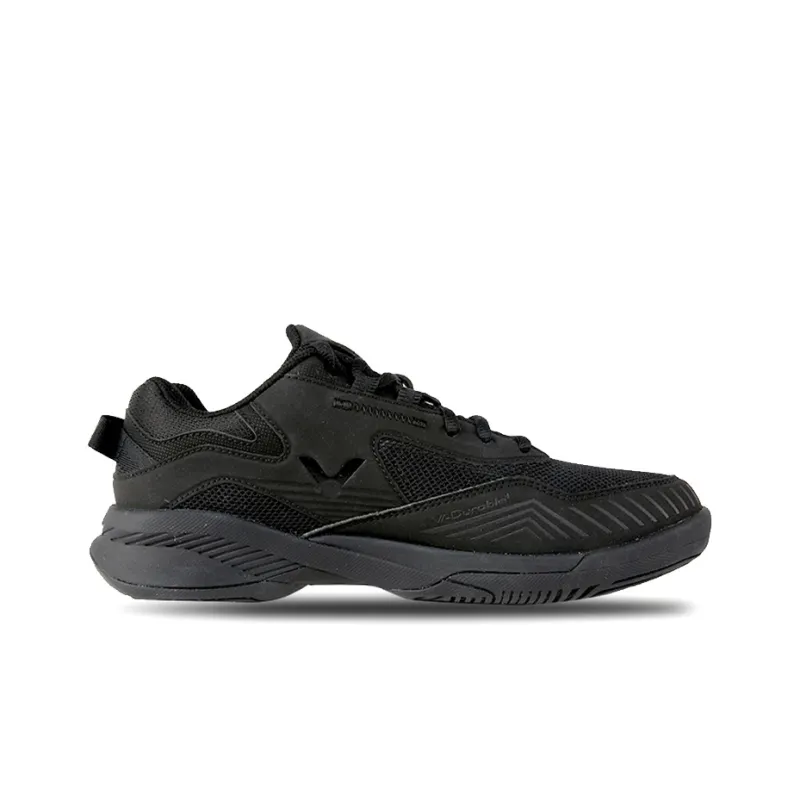 VICTOR Dark Energy Cushioned Slip Resistant Abrasion Resistant Breathable Low Top Badminton Shoes Unisex Black-1
