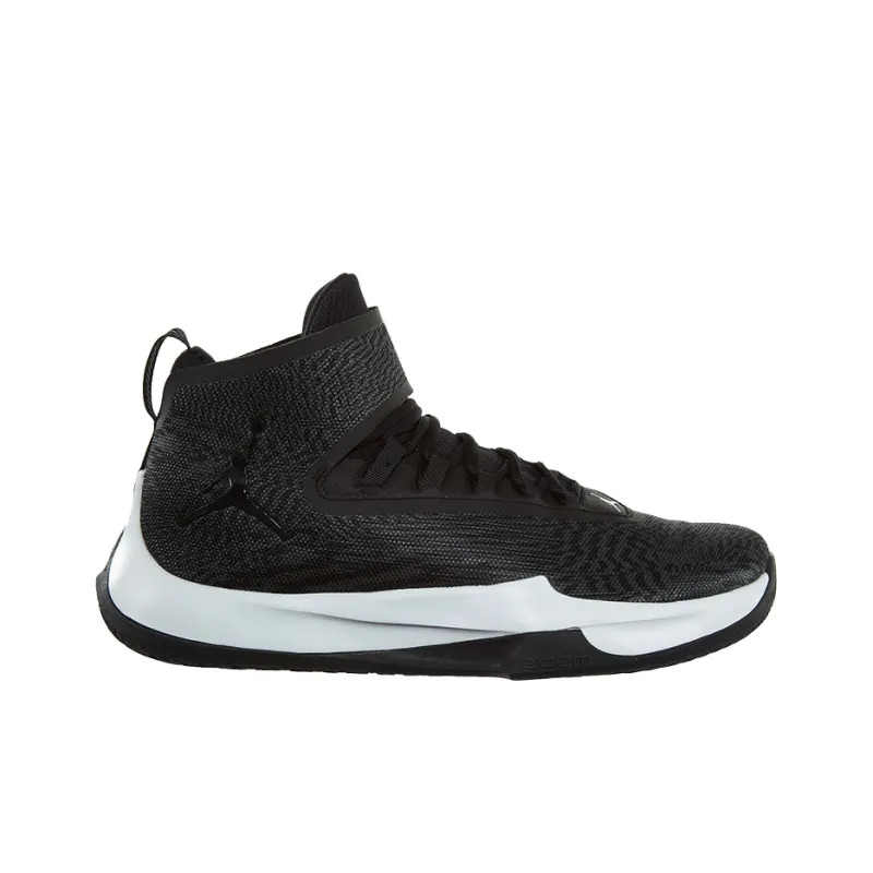 Jordan Fly Unlimited Cushioned Slip-Resistant High-Top Vintage Basketball Shoes Unisex White Black-1